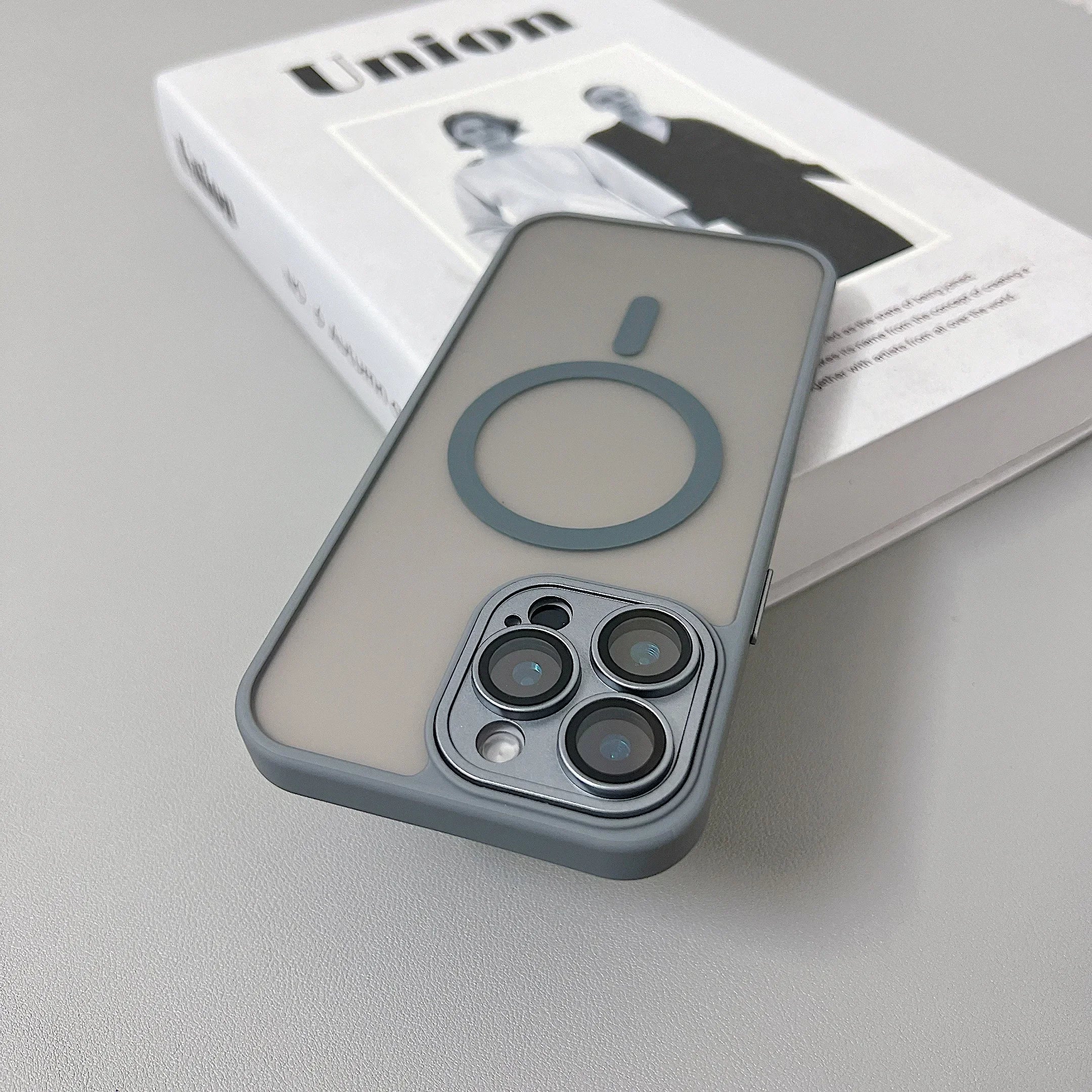 Magnetic Matte Translucent Armor Case for iPhone 15, 16 & 17 Series - Shockproof & MagSafe Compatible