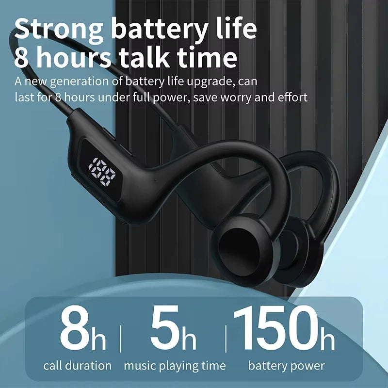 X7 Bone Conduction Swimming Headphones - Waterproof Wireless Sports Earbuds with Mic