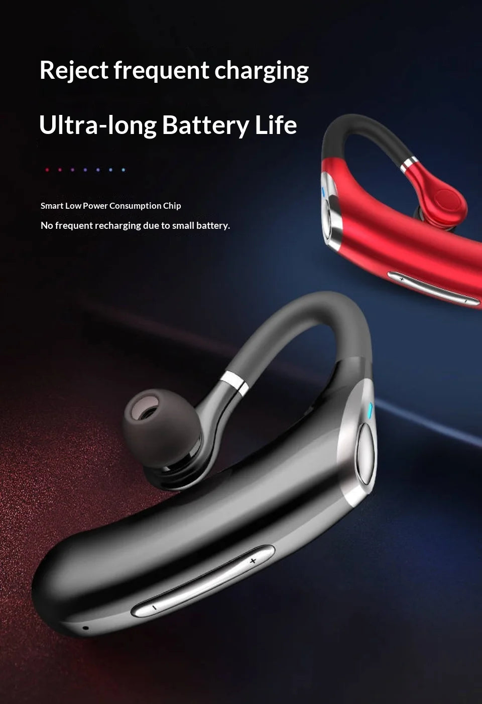 2025 Version Single Wireless Bluetooth Earphone – IPX7 Waterproof Sports & Driving Headset