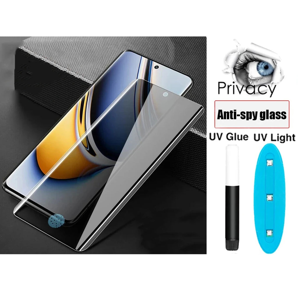 Premium UV Liquid Glue Privacy Tempered Glass for iPhone (15/16/17 Series)