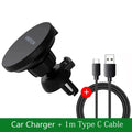 Magnetic Wireless Car Charger + MagSafe Ring Kit - Air Vent Phone Holder for iPhone 15/16/17 Series