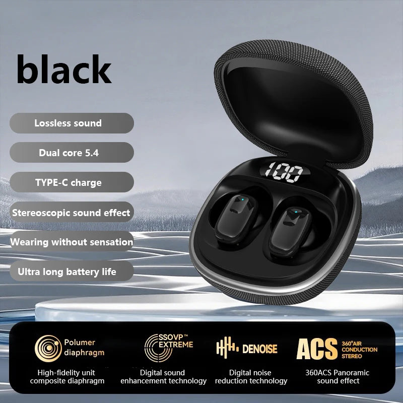 LX-5100 Wireless Gaming TWS Earbuds - Noise Cancelling Bluetooth Sports Headphones for iOS & Android
