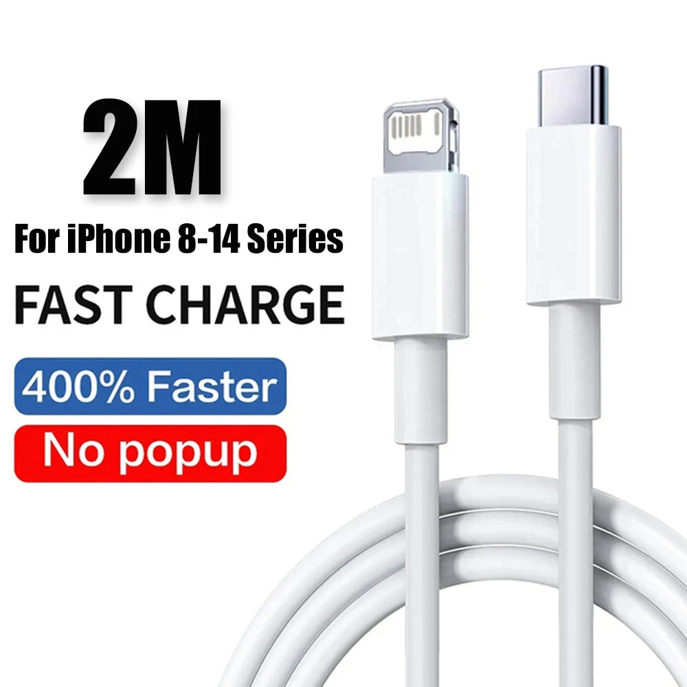 40W PD USB-C Fast Wall Charger Adapter for iPhone 15/16/17 Pro Max & iPad