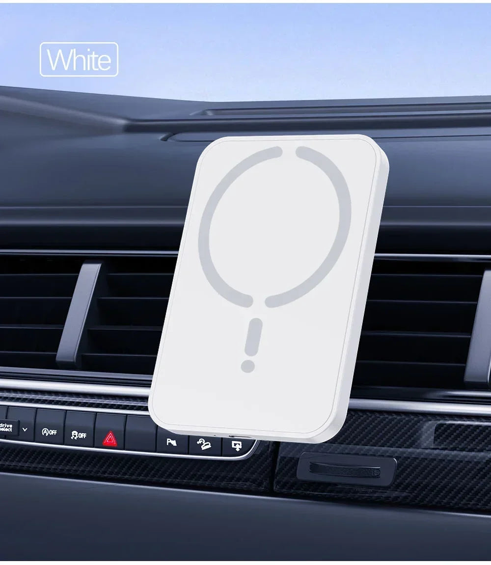 Magnetic Wireless Car Charger with MagSafe - Air Vent Phone Mount for iPhone 15/16/17 Series