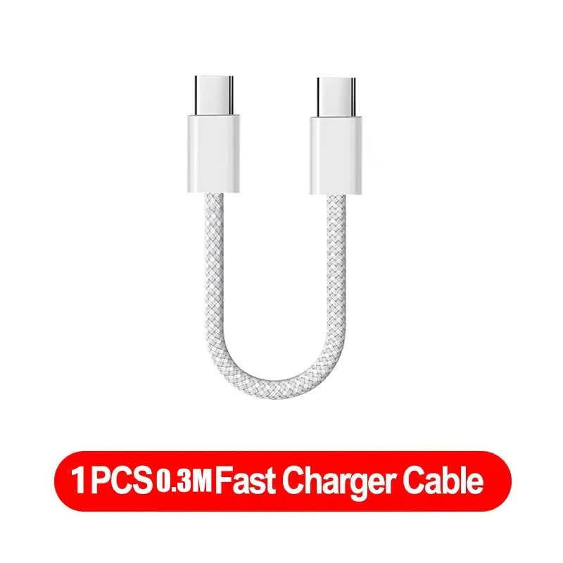 120W PD Fast Charging USB-C to USB-C Cable - High-Speed Data Sync for iPhone 15/16/17 Series (1M/2M)