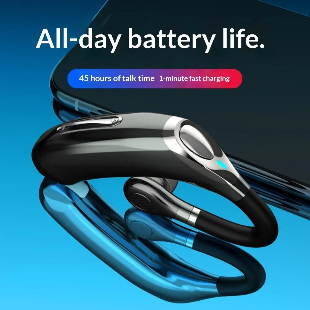 2025 Version Single Wireless Bluetooth Earphone – IPX7 Waterproof Sports & Driving Headset