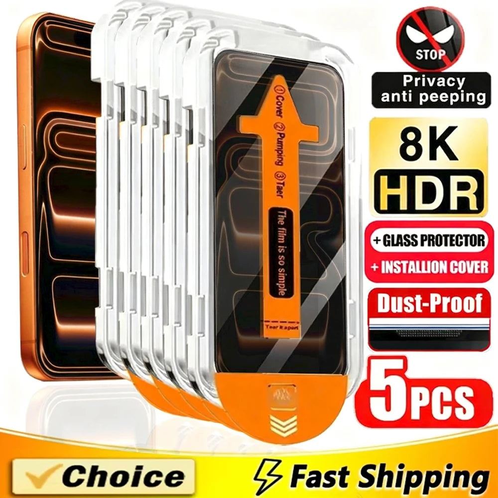 Premium Privacy Anti-Spy Tempered Glass Screen Protector for iPhone