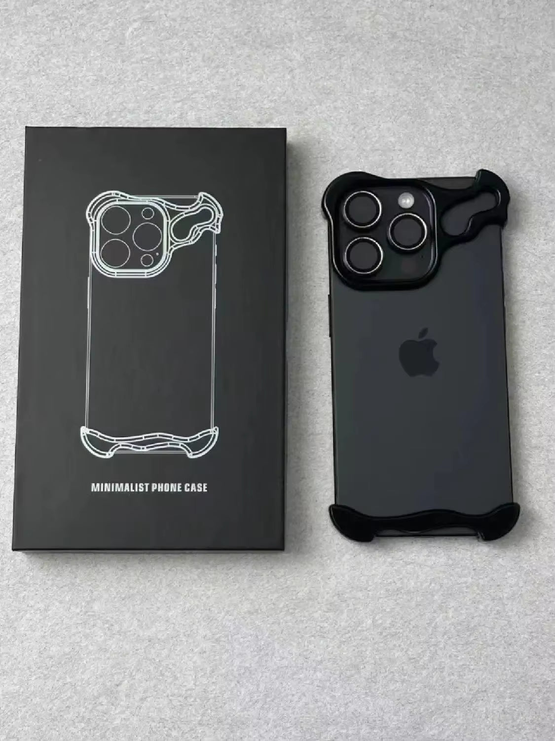 Irregular Metal Bumper Case for iPhone 15, 16 & 17 - Aluminum Shockproof Cover with Lens Protection