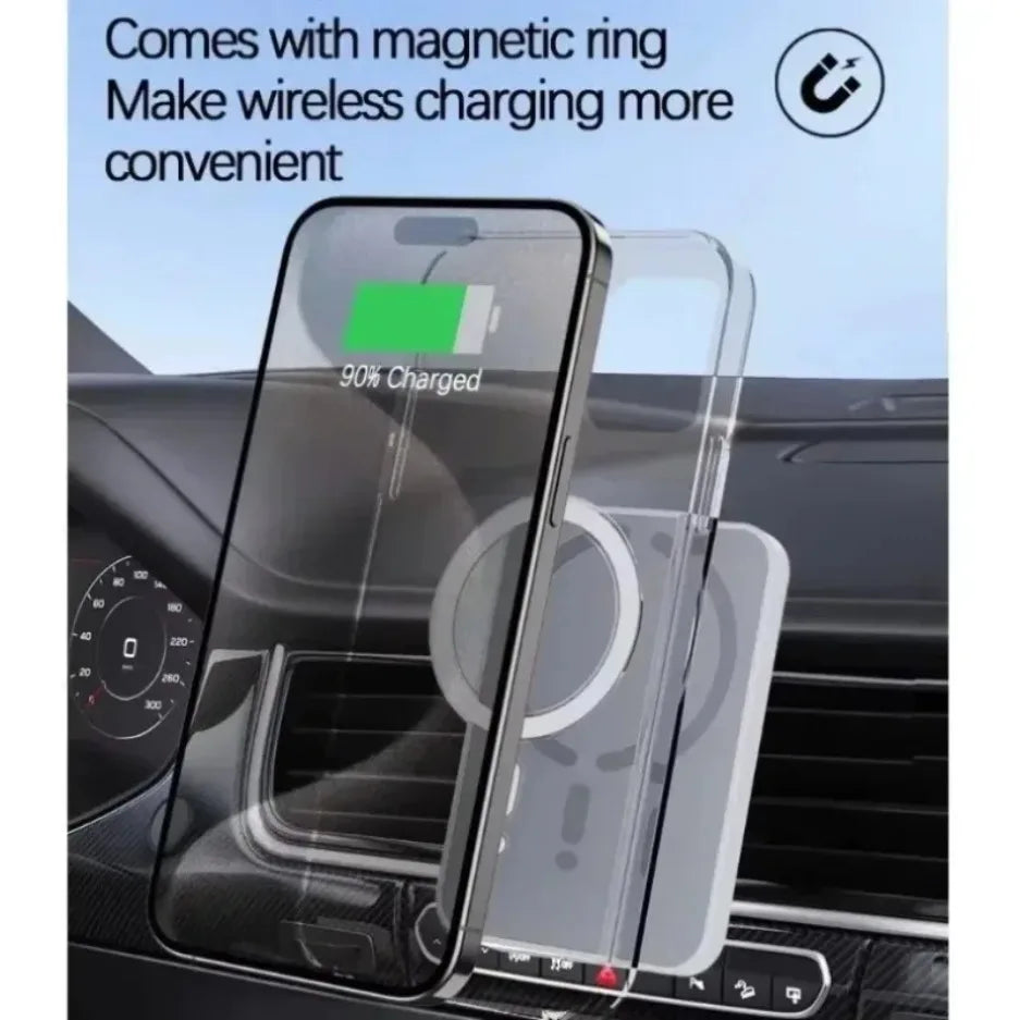 Magnetic Wireless Car Charger for MagSafe - Air Vent Phone Mount for iPhone 15/16/17 Series
