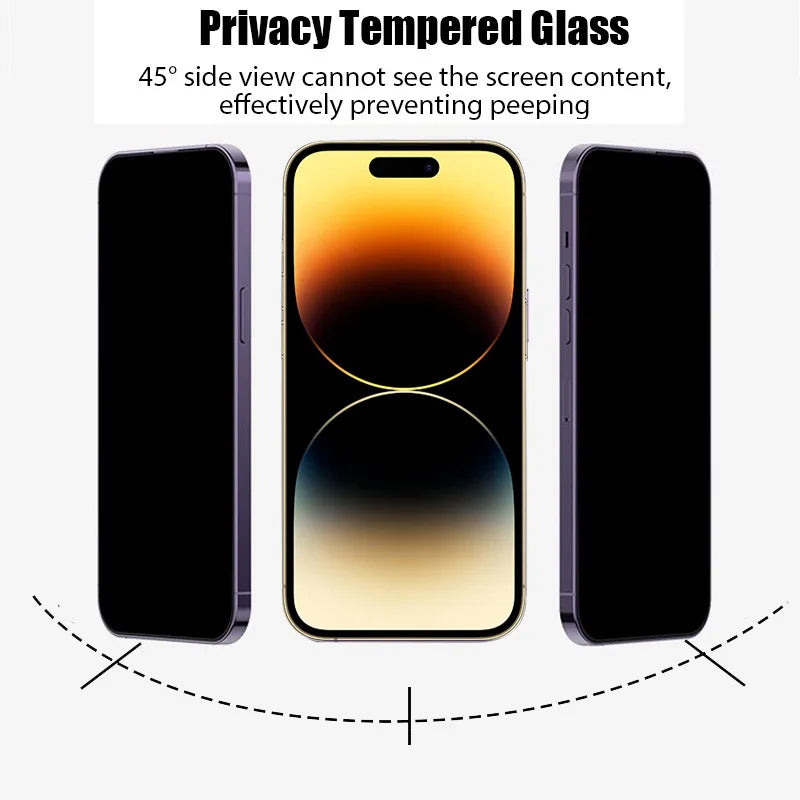 Premium Anti-Spy Privacy Tempered Glass for iPhone (15, 16 & 17 Series)