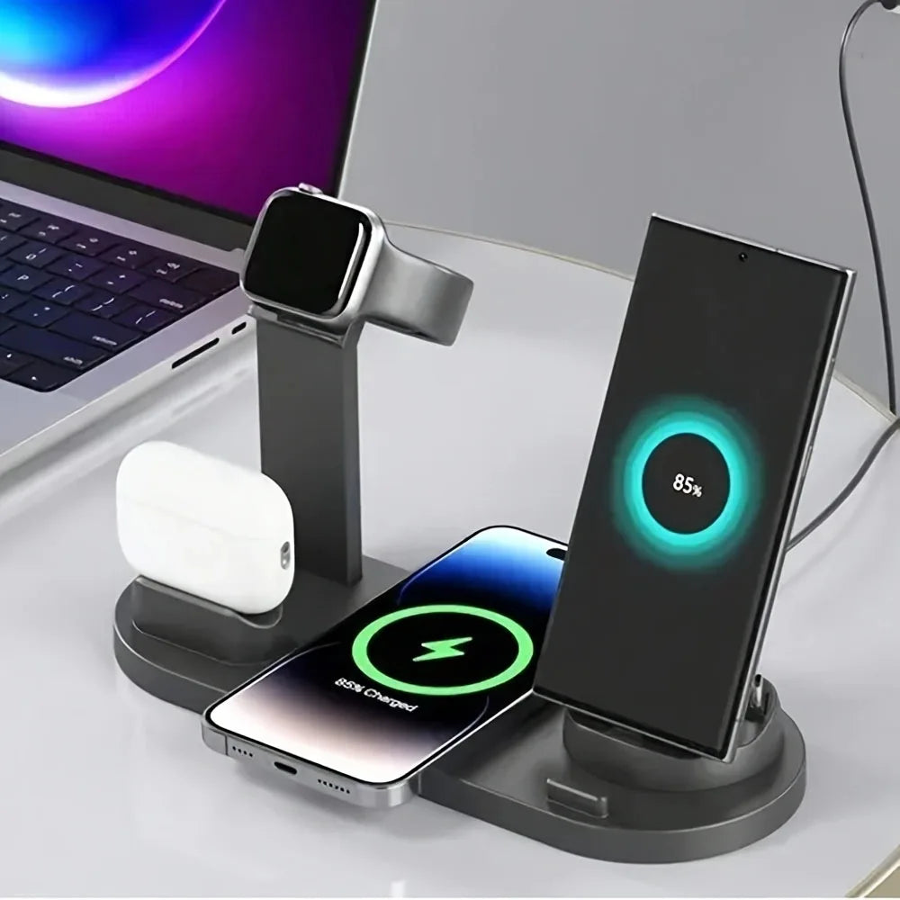 3-in-1 Universal Wireless Charging Station for iPhone 15/16/17 Series & AirPods - Fast Charging Dock