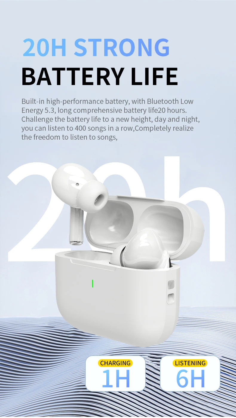 2025 Air Pro TWS Wireless Earbuds - HiFi Bluetooth Headphones with Noise Reduction & Waterproof Design