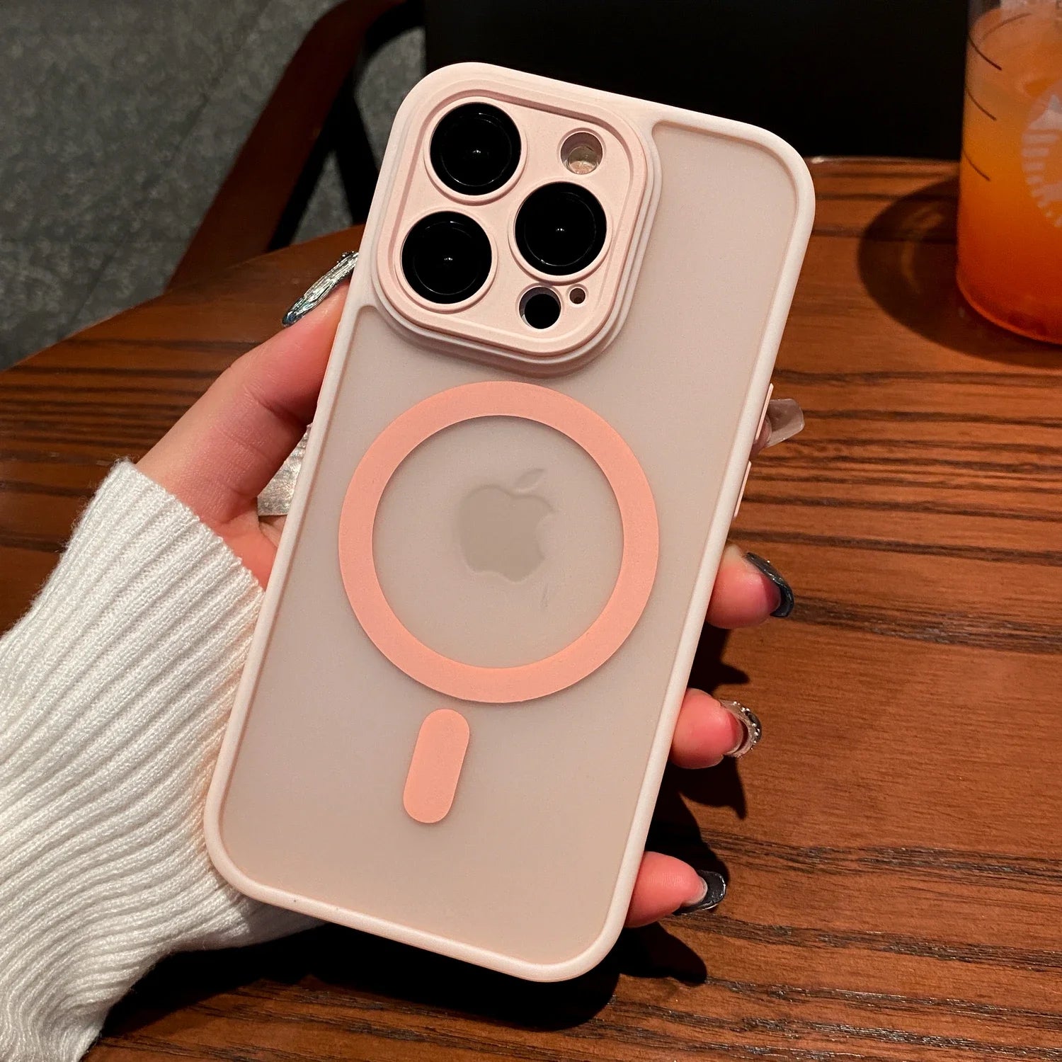 Luxury Matte Shockproof Magnetic Case for iPhone 16 & 15 Series - MagSafe Compatible