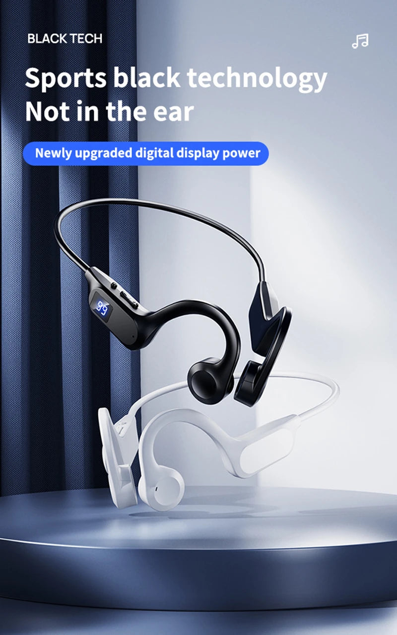 X7 Bone Conduction Swimming Headphones - Waterproof Wireless Sports Earbuds with Mic