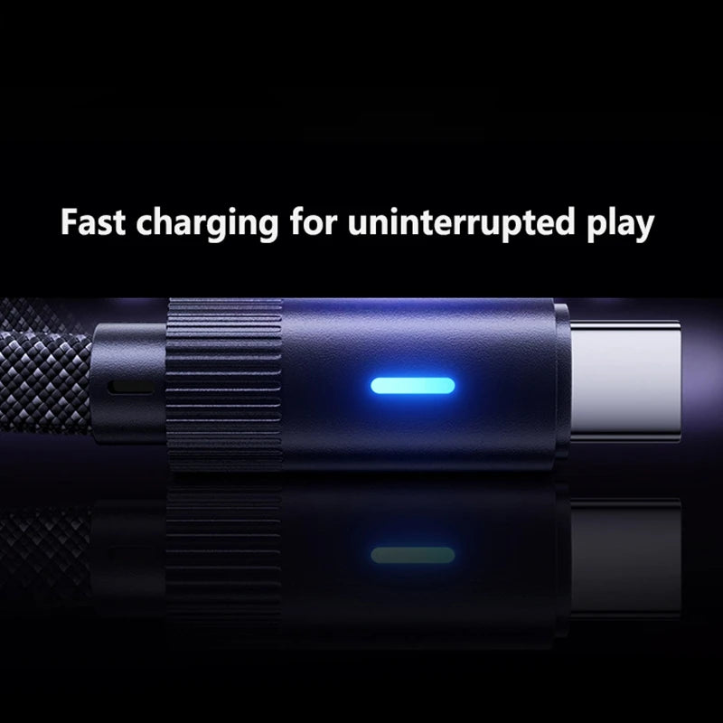 100W L-Shape Type-C to Type-C Flat Fast Charging Cable - Compatible with iPhone 15/16/17, Huawei, OPPO, Honor