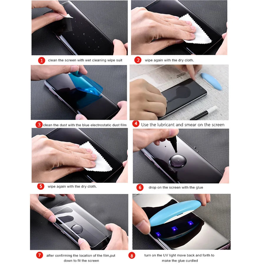 Premium UV Liquid Glue Privacy Tempered Glass for iPhone (15/16/17 Series)