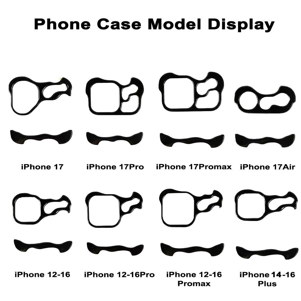 Irregular Metal Bumper Case for iPhone 15, 16 & 17 - Aluminum Shockproof Cover with Lens Protection