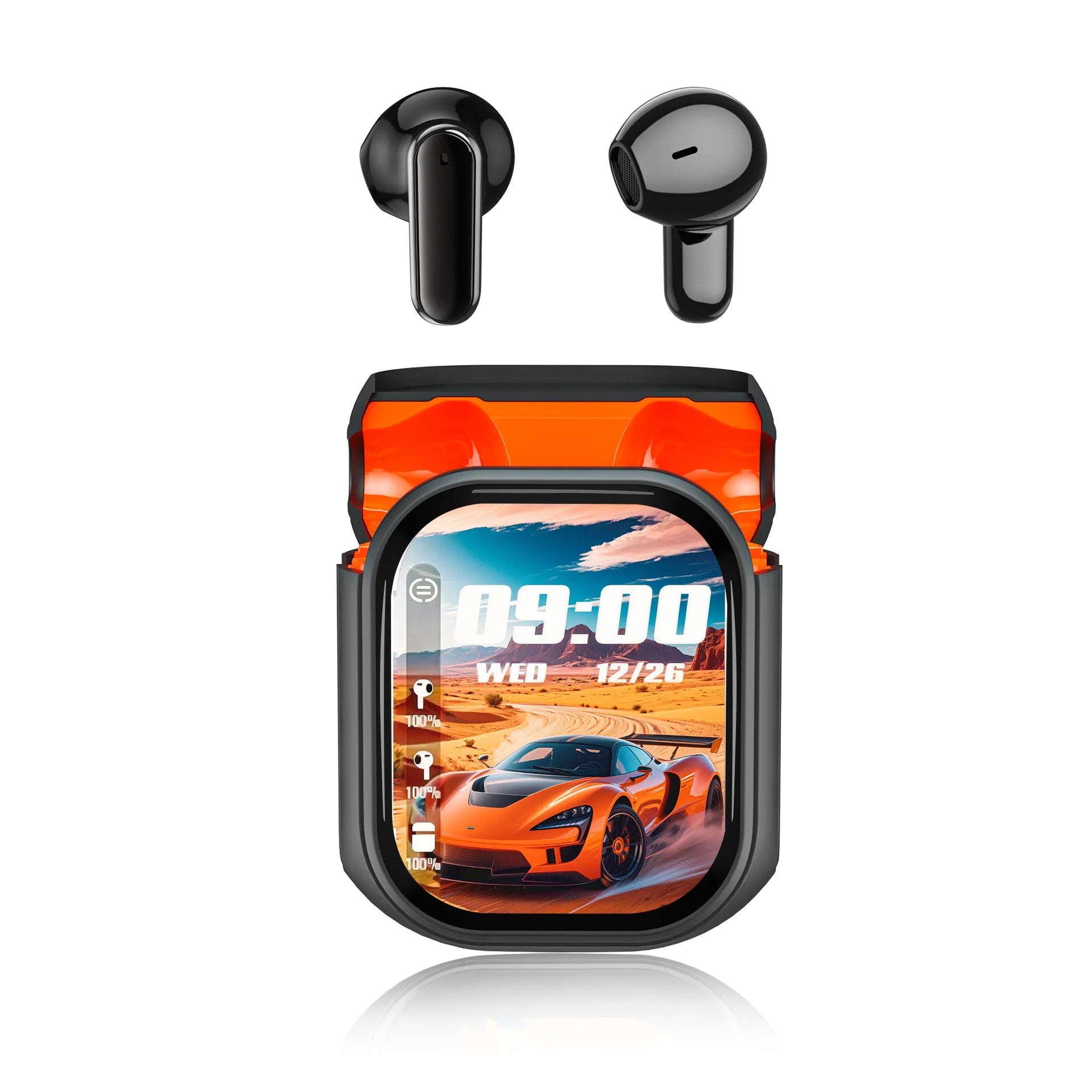 Smart Touchscreen TWS Earbuds with ANC & Real-Time AI Translation - Wireless Bluetooth Headphones