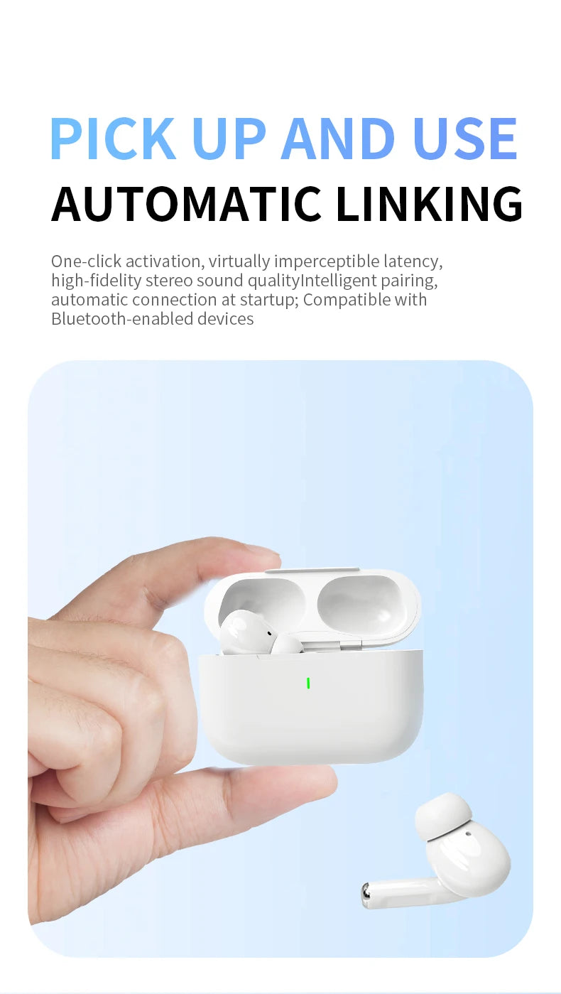 2025 Air Pro TWS Wireless Earbuds - HiFi Bluetooth Headphones with Noise Reduction & Waterproof Design