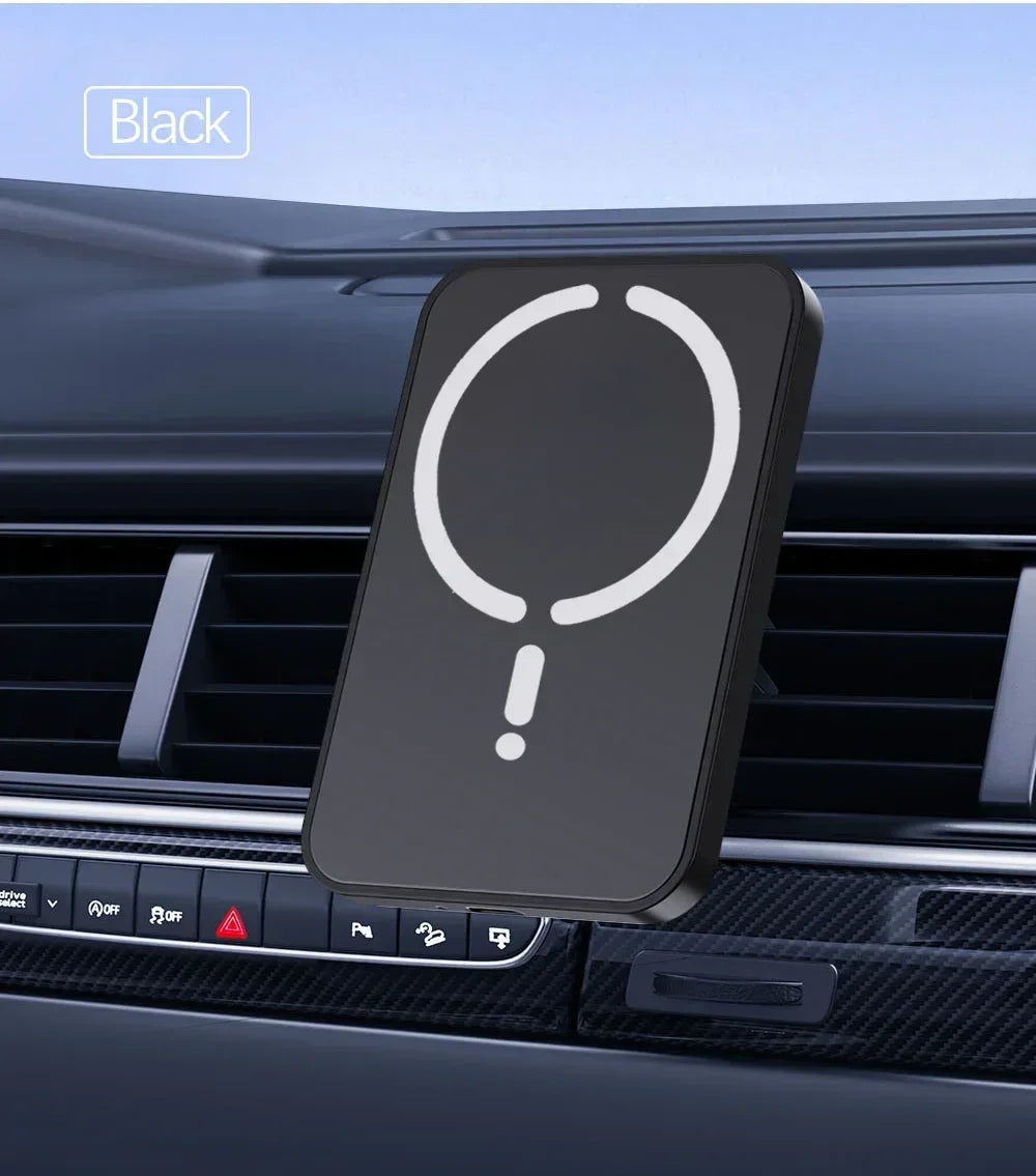 Magnetic Wireless Car Charger with MagSafe - Air Vent Phone Mount for iPhone 15/16/17 Series