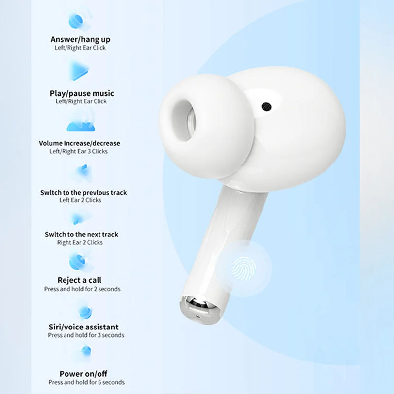 2025 Air Pro TWS Wireless Earbuds - HiFi Bluetooth Headphones with Noise Reduction & Waterproof Design