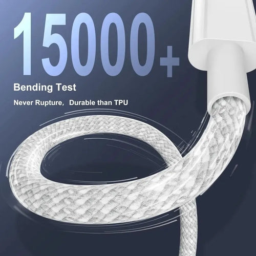 120W PD Fast Charging USB-C to USB-C Cable - High-Speed Data Sync for iPhone 15/16/17 Series (1M/2M)