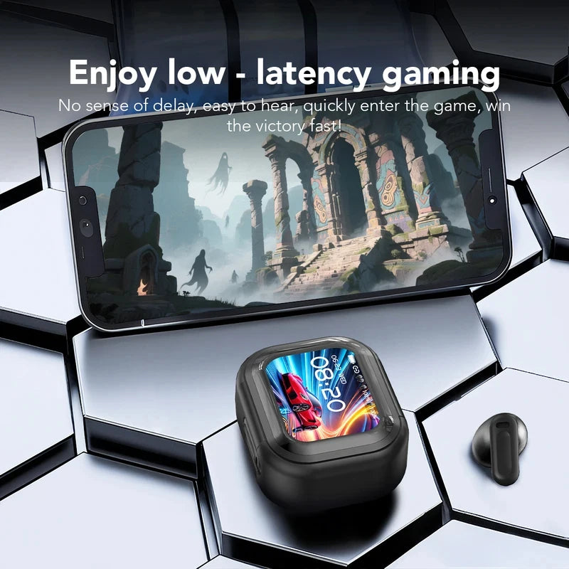 Smart Touchscreen TWS Earbuds with ANC & Real-Time AI Translation - Wireless Bluetooth Headphones