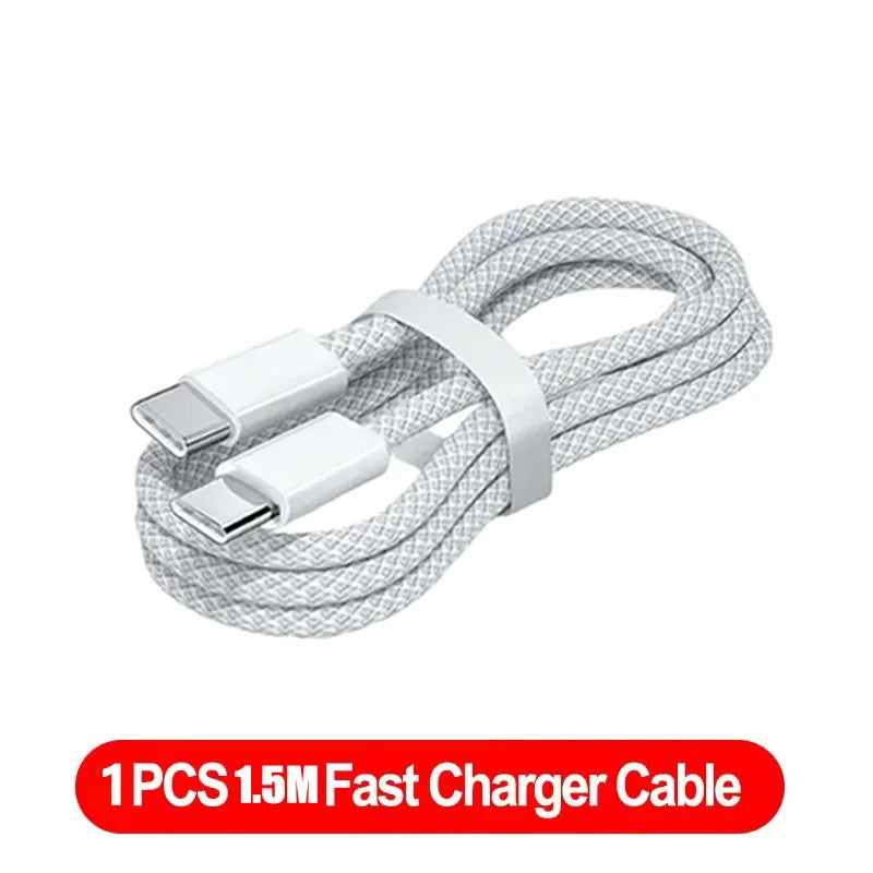 120W PD Fast Charging USB-C to USB-C Cable - High-Speed Data Sync for iPhone 15/16/17 Series (1M/2M)