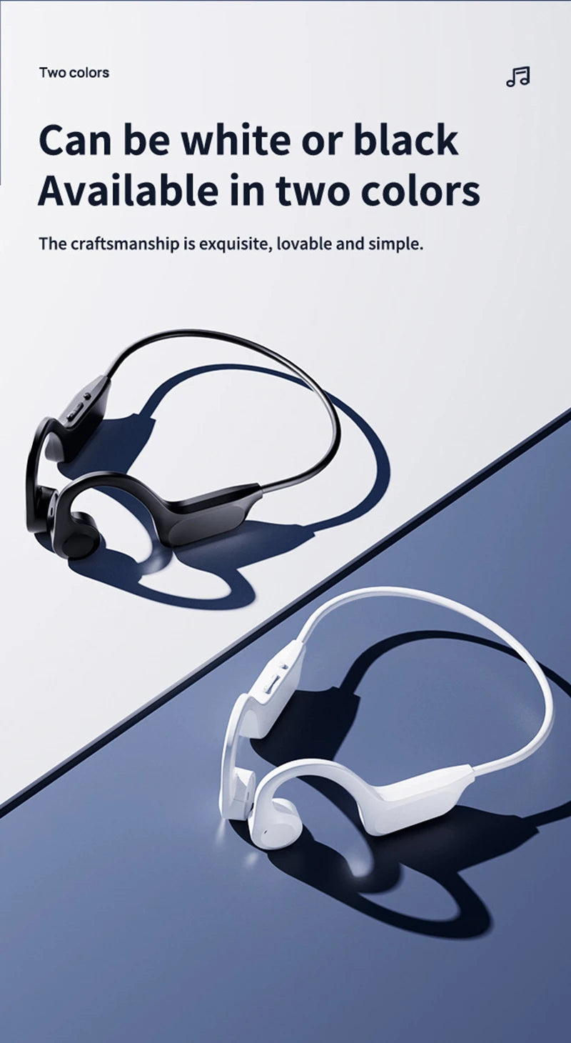 X7 Bone Conduction Swimming Headphones - Waterproof Wireless Sports Earbuds with Mic