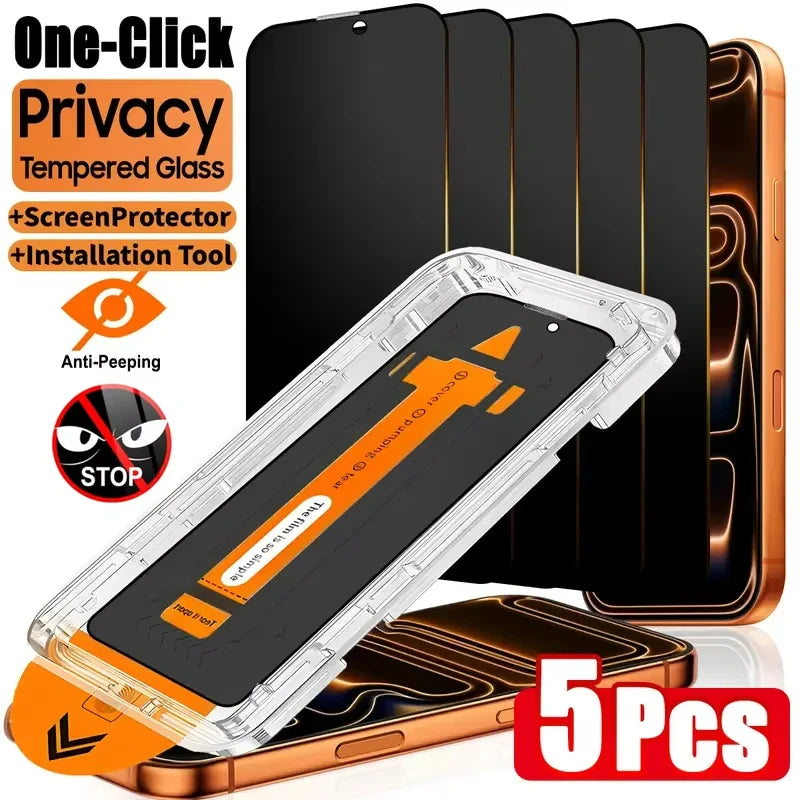 Premium Anti-Spy Privacy Tempered Glass Screen Protector for iPhone