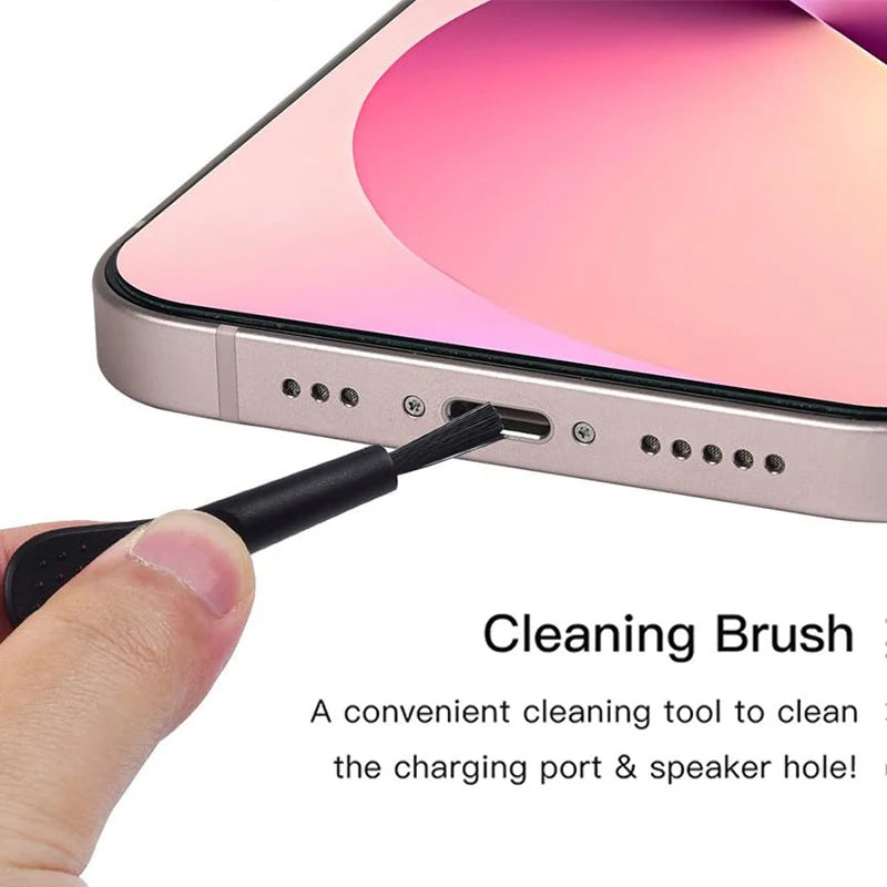 Universal Phone Cleaning & Dust Protection Kit - Speaker Mesh, Dust Plugs & Brush Set for iPhone