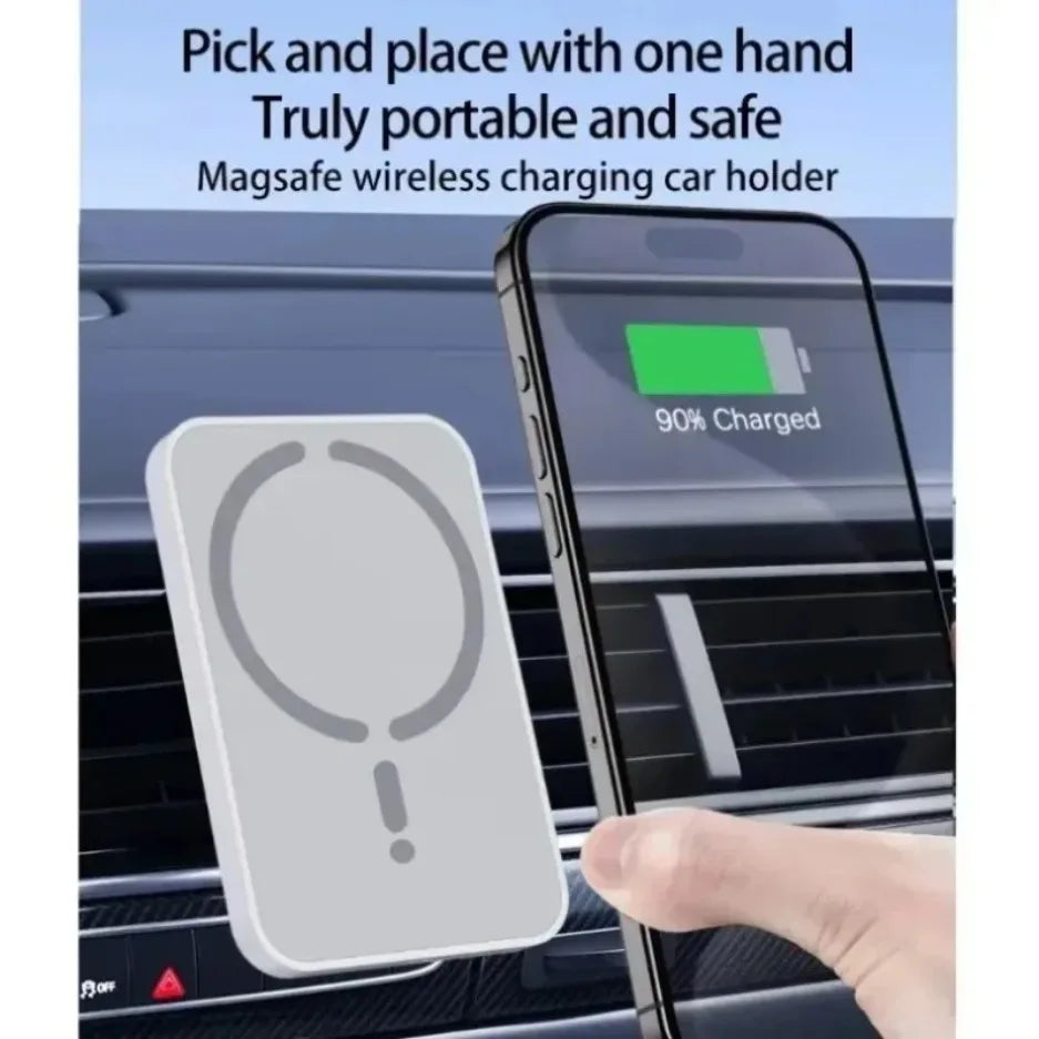 Magnetic Wireless Car Charger for MagSafe - Air Vent Phone Mount for iPhone 15/16/17 Series