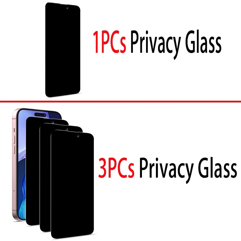 Premium 1-3 Pack Anti-Spy Privacy Tempered Glass for iPhone Series