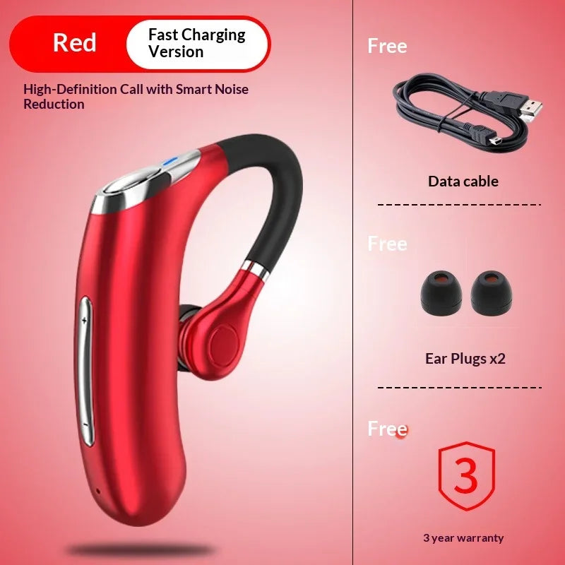 2025 Version Single Wireless Bluetooth Earphone – IPX7 Waterproof Sports & Driving Headset