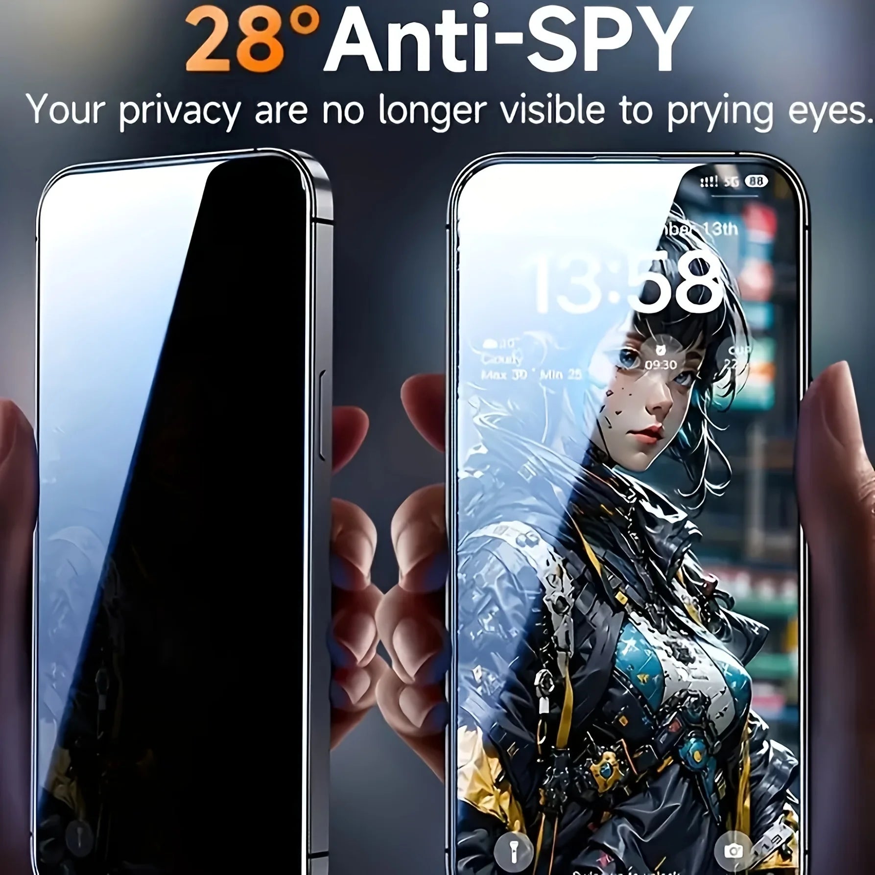 3-Pack Premium HD Privacy Tempered Glass for iPhone Series