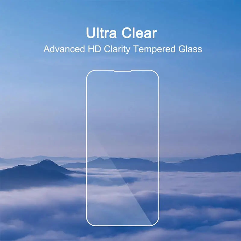 Premium Tempered Glass Screen Protector for iPhone Series (14 Pro to 17 Pro Max)