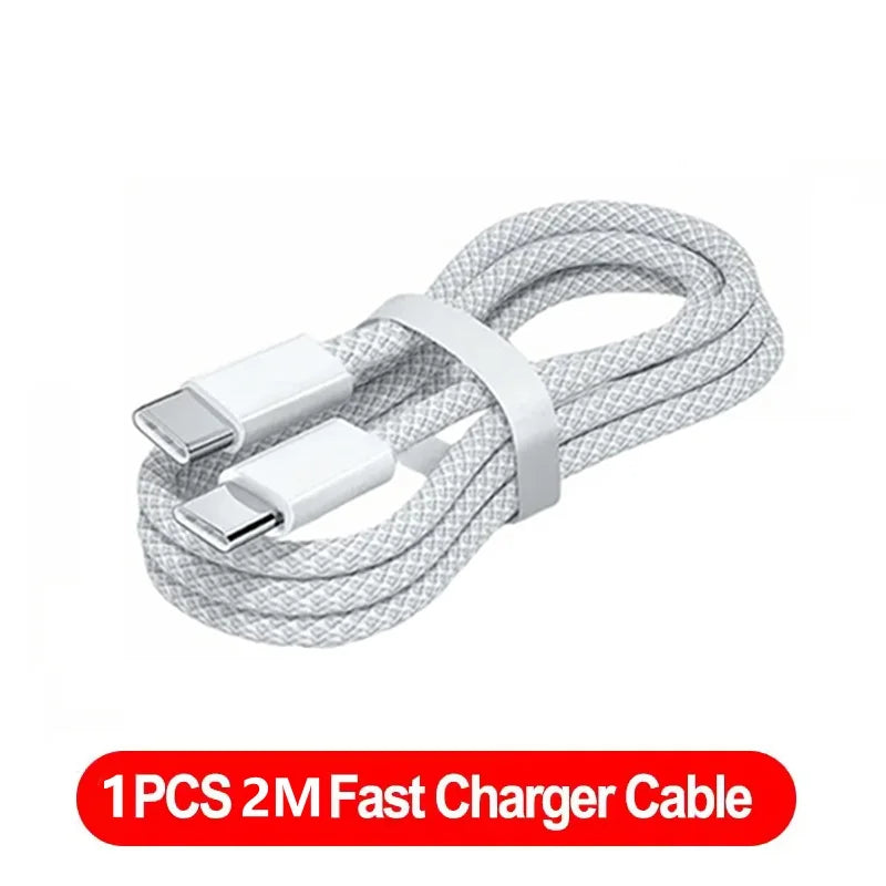 120W PD Fast Charging USB-C to USB-C Cable - High-Speed Data Sync for iPhone 15/16/17 Series (1M/2M)