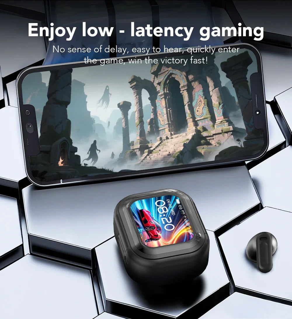 Smart Touchscreen TWS Earbuds with ANC & Real-Time AI Translation - Wireless Bluetooth Headphones