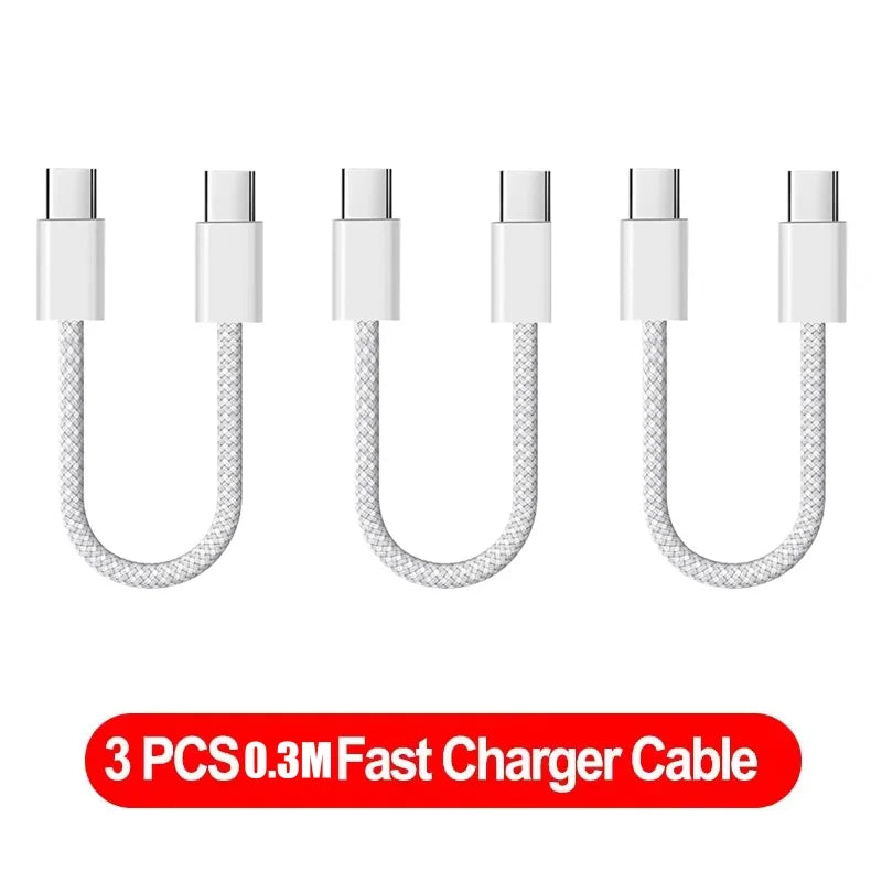 120W PD Fast Charging USB-C to USB-C Cable - High-Speed Data Sync for iPhone 15/16/17 Series (1M/2M)