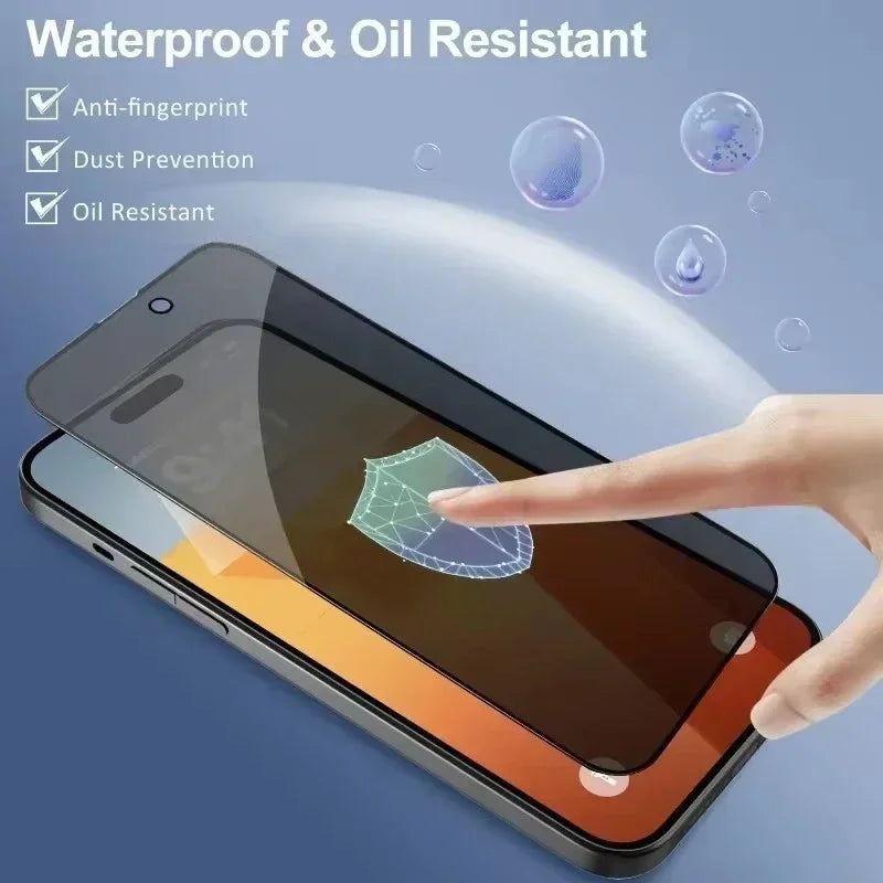 Premium Anti-Peep Privacy Tempered Glass (1-5 Pcs Pack) for iPhone
