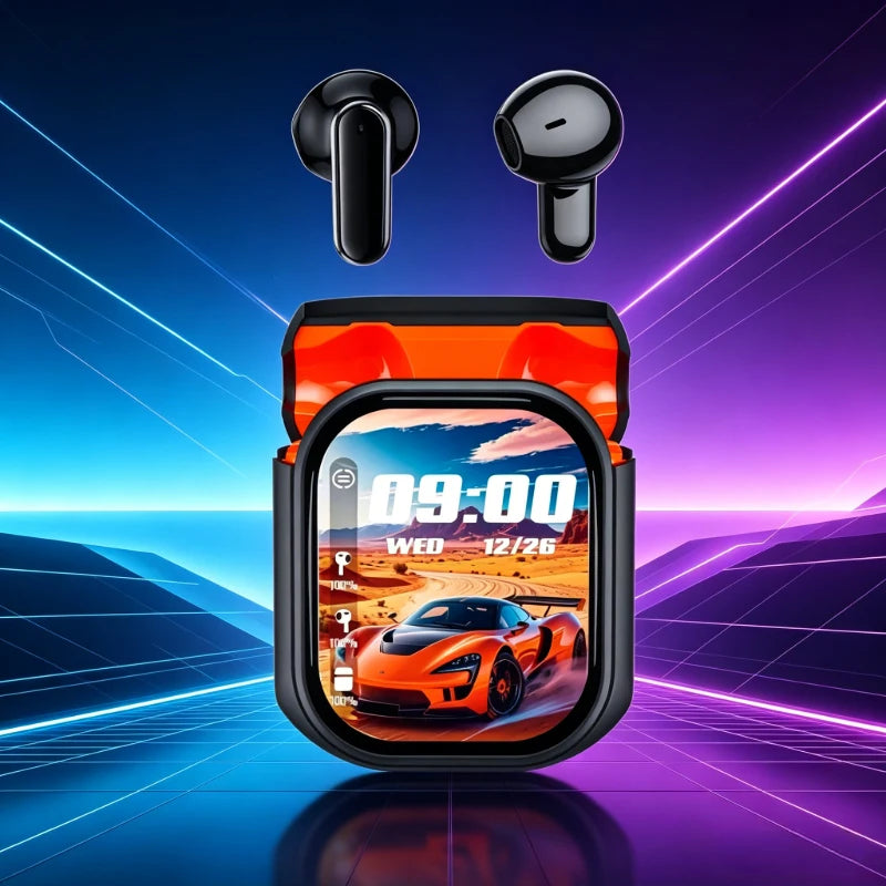 Smart Touchscreen TWS Earbuds with ANC & Real-Time AI Translation - Wireless Bluetooth Headphones