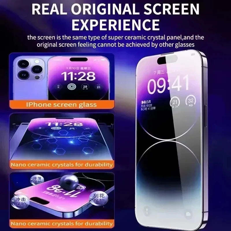 Premium Anti-Spy Privacy Tempered Glass Screen Protector for iPhone