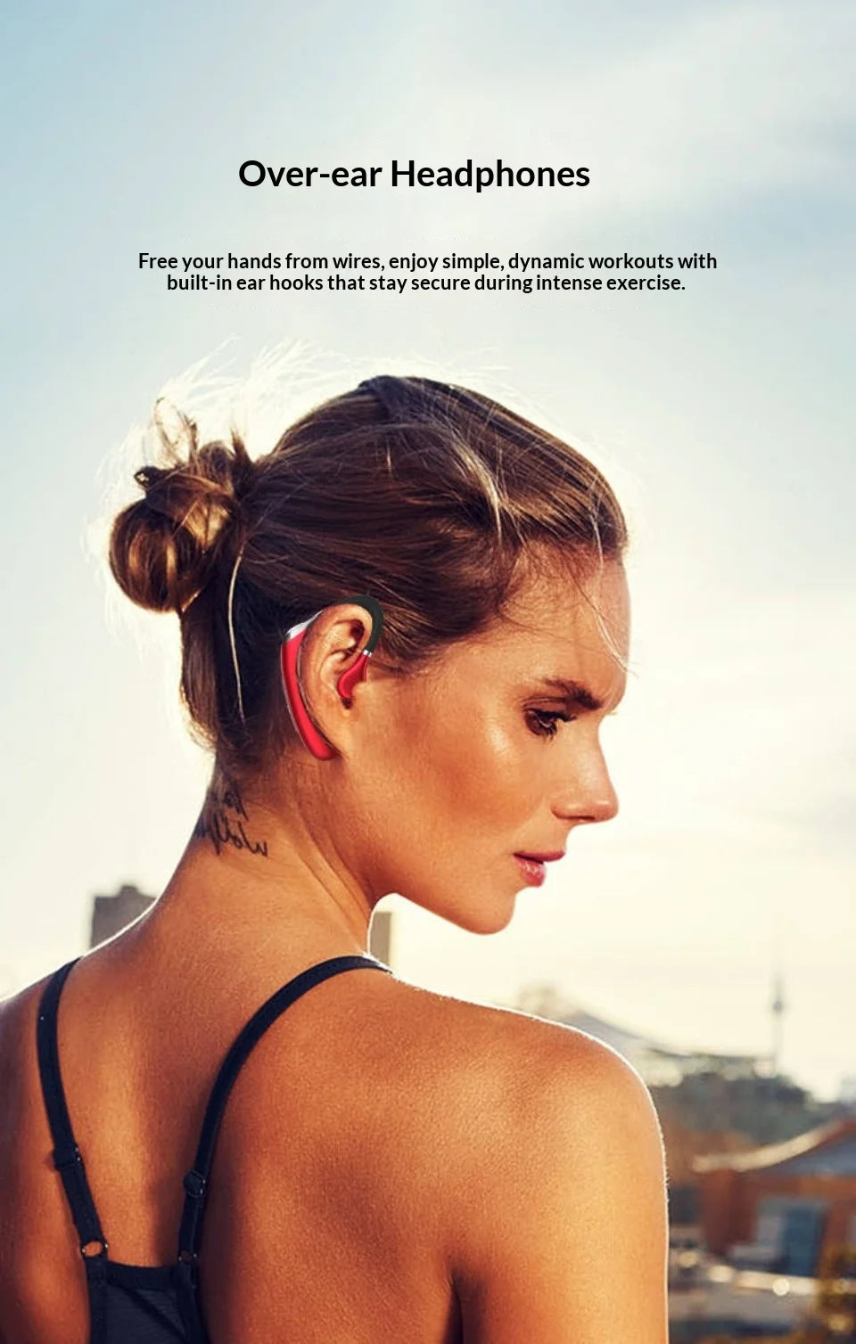 2025 Version Single Wireless Bluetooth Earphone – IPX7 Waterproof Sports & Driving Headset