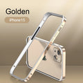 Hybrid Aluminum & Silicone Bumper Case for iPhone 15, 16 & 17 - Cooling Heat Dissipation Design