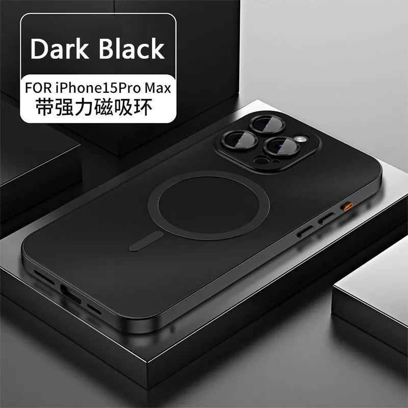 Aluminum Magnetic Bumper Case for iPhone 15, 16 & 17 - Integrated Lens Protection & MagSafe