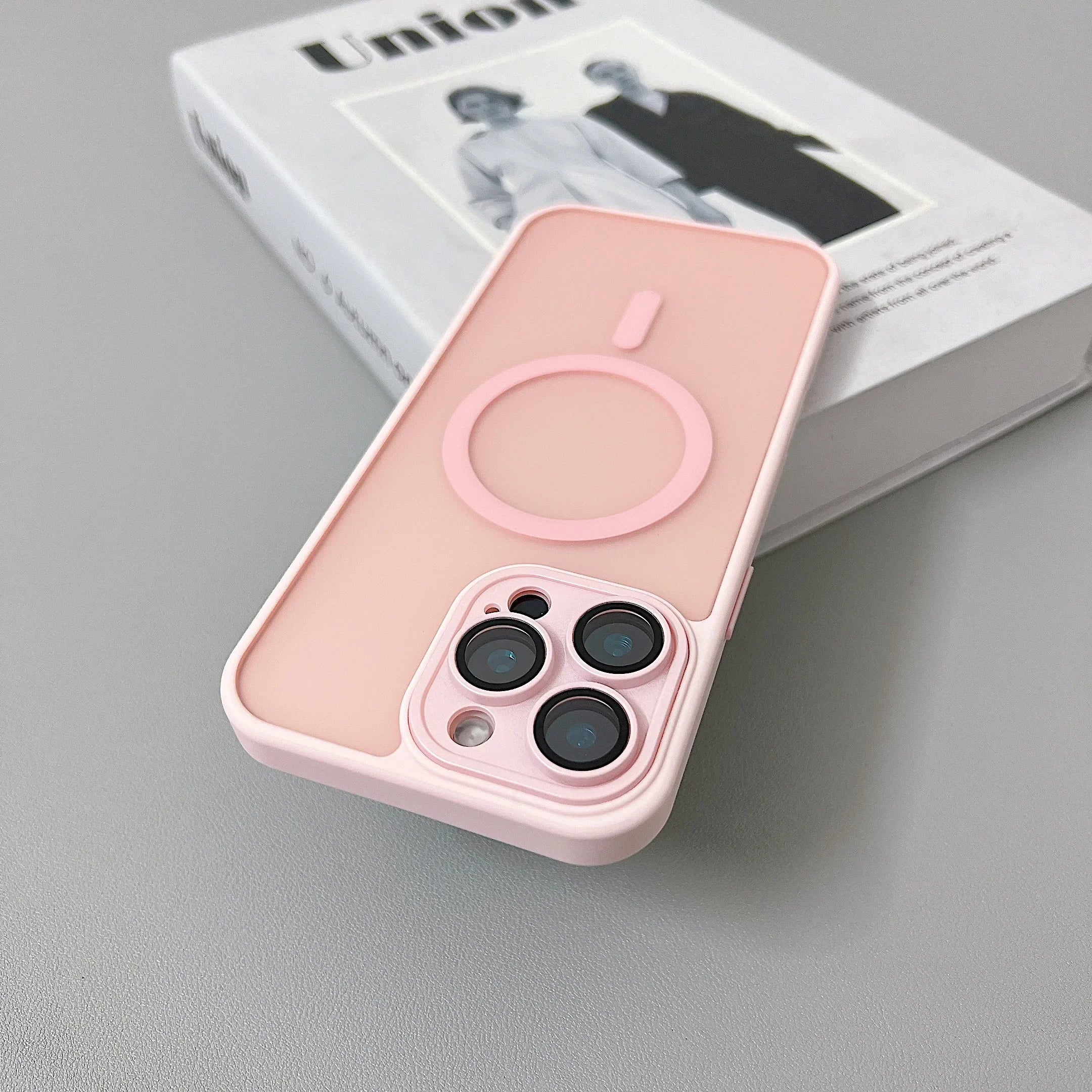 Magnetic Matte Translucent Armor Case for iPhone 15, 16 & 17 Series - Shockproof & MagSafe Compatible
